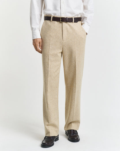 Relaxed Fit Nepps Herringbone Suit Pants