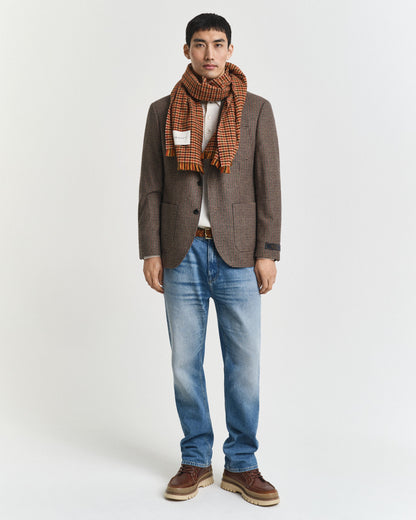 Slim Fit Houndstooth Check Blazer