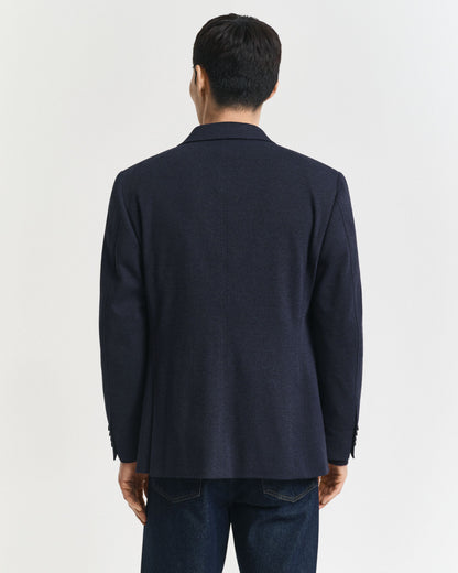 Slim Fit Two-Toned Jersey Piqué Blazer