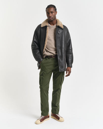 Regular Fit Cotton Twill Cargo Pants