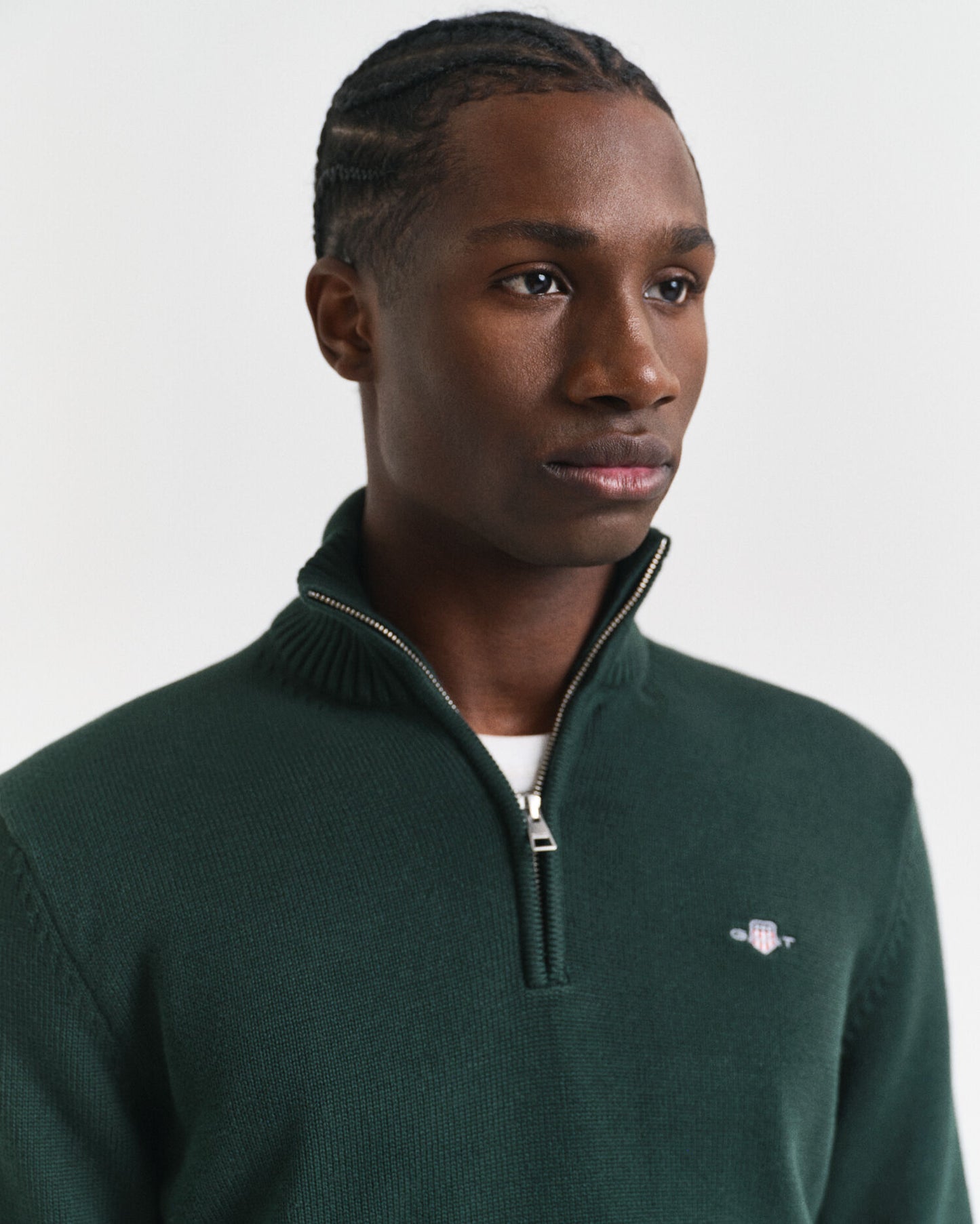 Casual Cotton Half-Zip Sweater