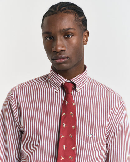 Regular Fit Striped Poplin Shirt