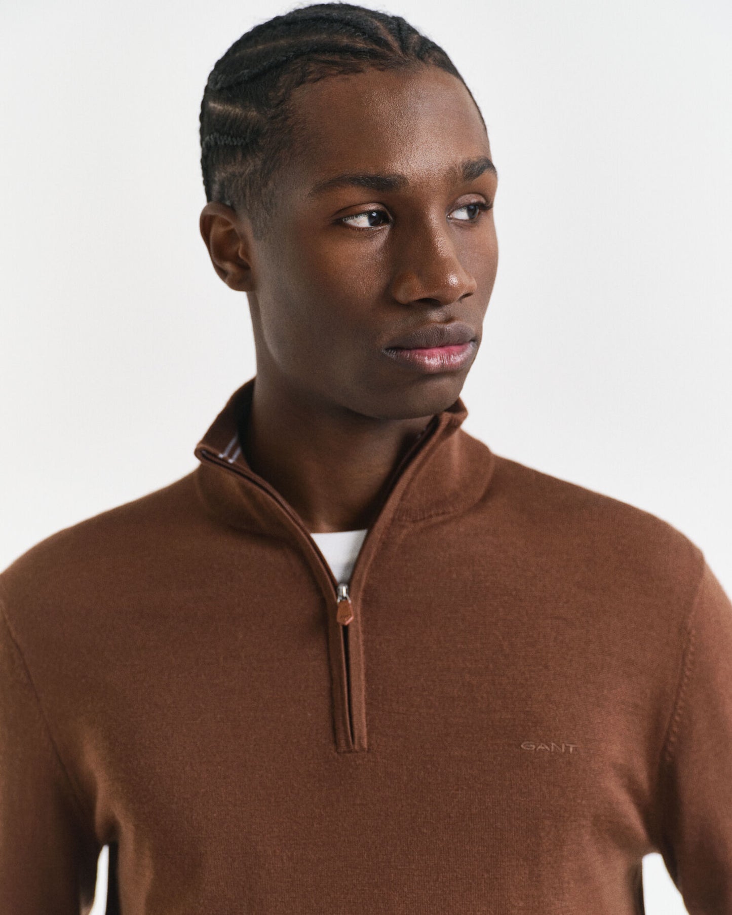 Extra Fine Merino Wool Half-Zip Sweater
