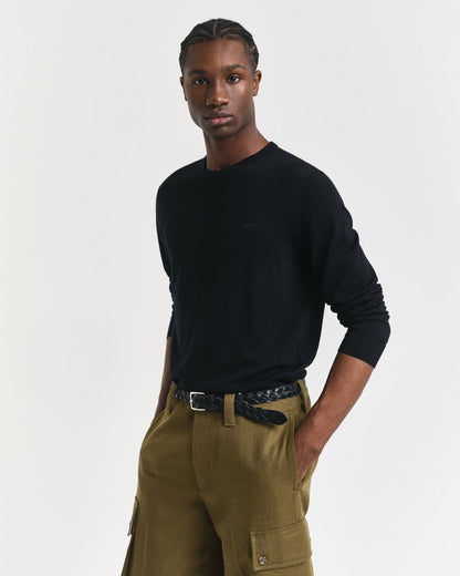 Extra Fine Merino Wool Crew Neck Sweater