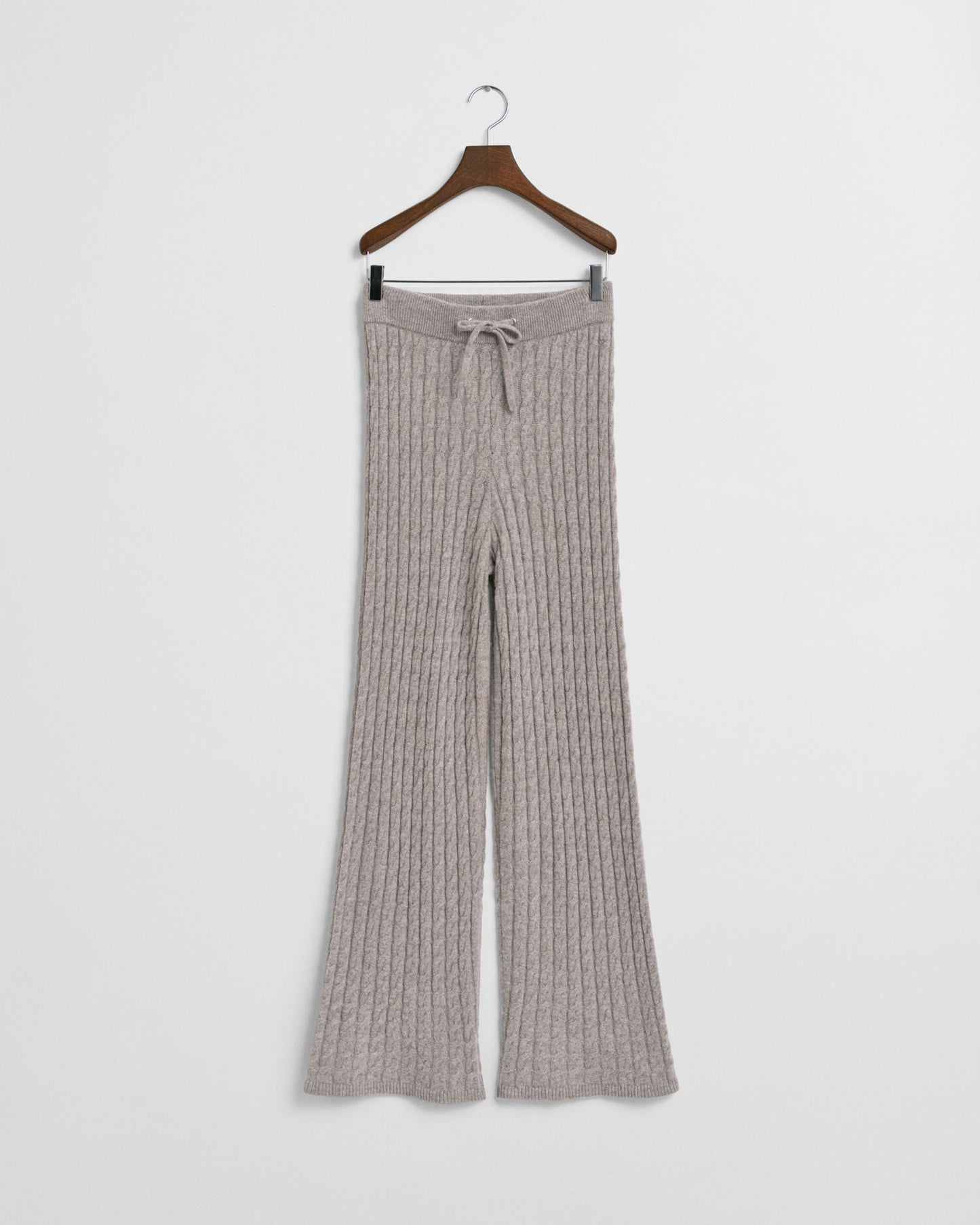 Cable Knit Wool Pants